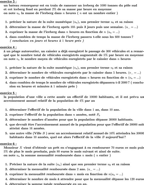 Suites Numeriques