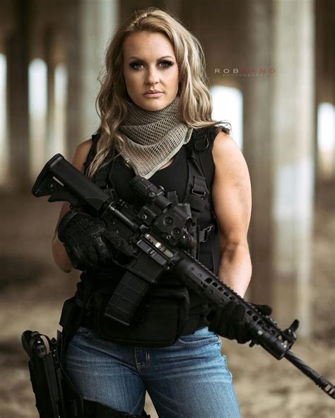 Blonde Shooter Girl Guns Women Guns Army Girl