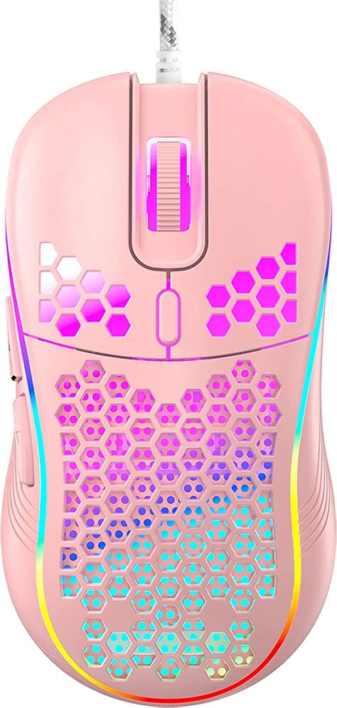 Amazon.com: Honeycomb Wired Gaming Mouse with RGB On/Off Switch, 7200 ...
