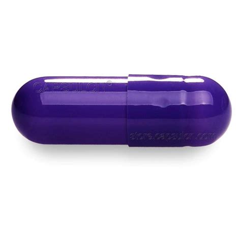 Size 00 Dark Purple Empty Gelatin Capsules CapsulCN