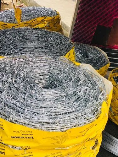 Galvanized Barbed Wire Mesh X Guage Tata Wiron Meters At Rs