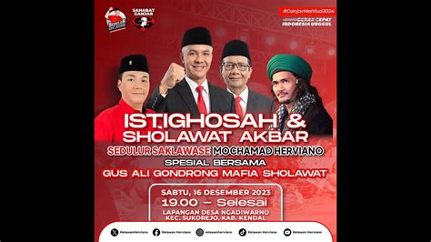 ISTIGOSHAH SHOLAWAT AKBAR SEDULUR SAKLAWASE BERSAMA ALI GONDRONG