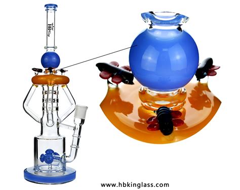 KR283 Heavy Ice Bongs Amazing Percolation Glass Bongs