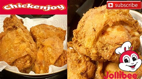 Crispy Juicy Fried Chicken Ala Jollibee How To Do Recipe Authentic Taste Jollibee Chicken Joy