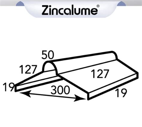 Zincalume Roll Top Ridge Capping Bmt Clad Roofing Supplies