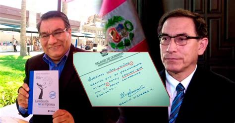 Profesor Corrige Ortograf A Al Presidente Mart N Vizcarra Tras Enviar