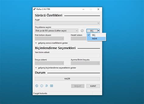 Rufus İndir v3 20 Formatlık USB Hazırlama Programı