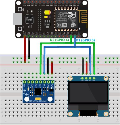 Mpu6050 Oled Esp8266 Nodemcu Wiring Schematic Diagram Circuit Random