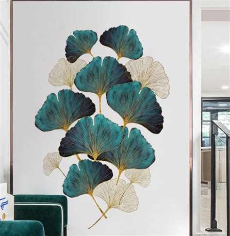 Ginkgo Leaves Wall Decal Ginkgo Leaves Wall Sticker Wall Art Etsy