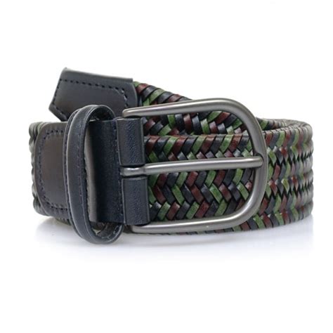 Anderson S Belts Woven Braided Leather Belt Multi AF2817001