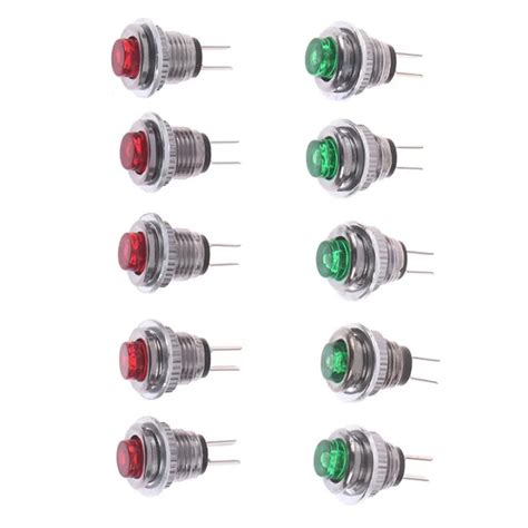 5x Ds 101 Micro Push Button Switch 8mm Mount Reset Momentary Cap Round