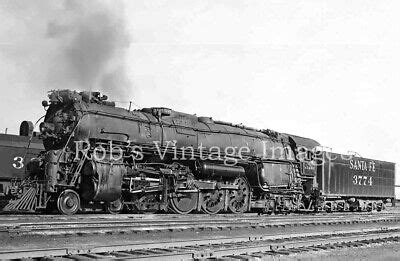 Santa Fe Steam Locomotive #3774 Photo 4-8-4 ATSF railroad train | eBay