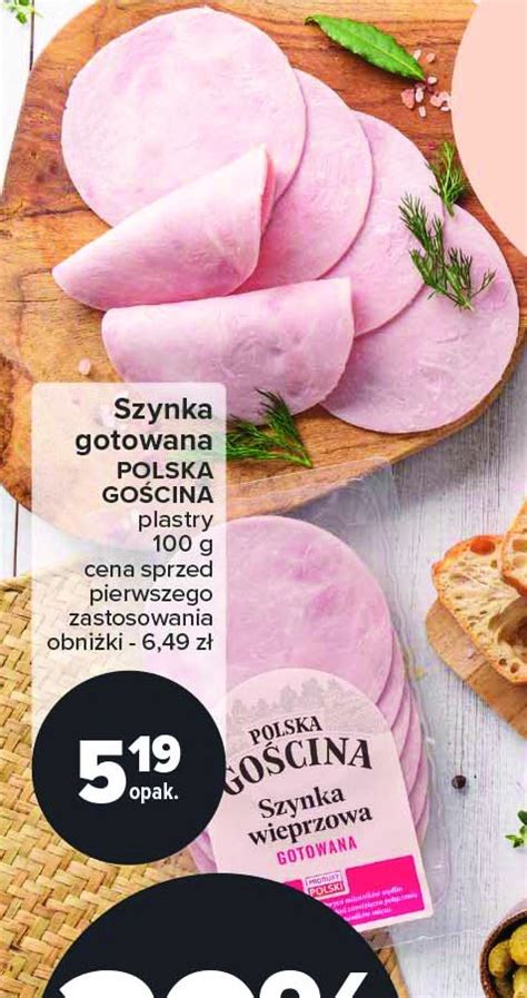 Szynka Wieprzowa Gotowana Polska Go Cina Cena Promocje Opinie