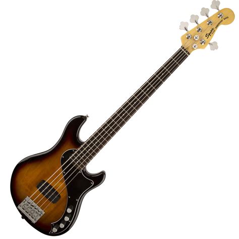 Disc Squier By Fender Deluxe Dimension 5 String Bass V 3 C Sunburst At Gear4music