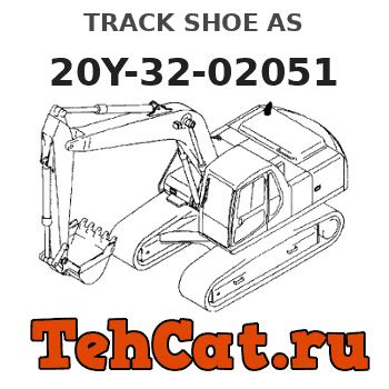 TRACK SHOE ASS Y 20Y 32 02051 KOMATSU Part Catalog