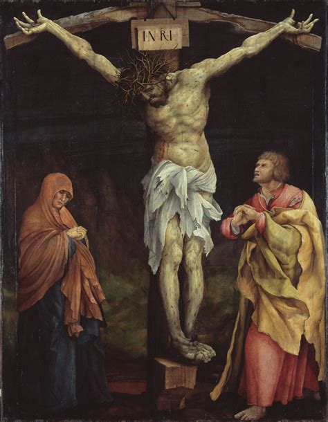 Christus Am Kreuz Zwischen Maria Und Johannes Matthias Gr Newald