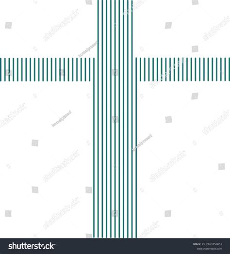 Cross Line Drawing Vector Stock Vector (Royalty Free) 2163756051 ...