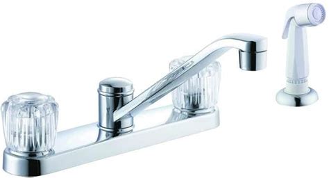 Glacier Bay Aragon 2 Handle Side Sprayer Kitchen Faucet In Chrome