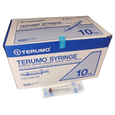 Terumo Syringe 10ml Luer Lock Luer Slip Tip 100pcsbox Shopee Malaysia