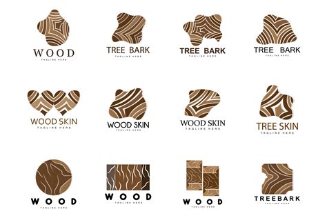 Wood Layer Logo Tree Bark Structure Desi Graphic By Ar Graphic · Creative Fabrica