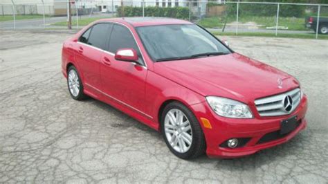 Find Used 2009 Mercedes Benz C300 Red 4door Luxury Sedan Very Clean