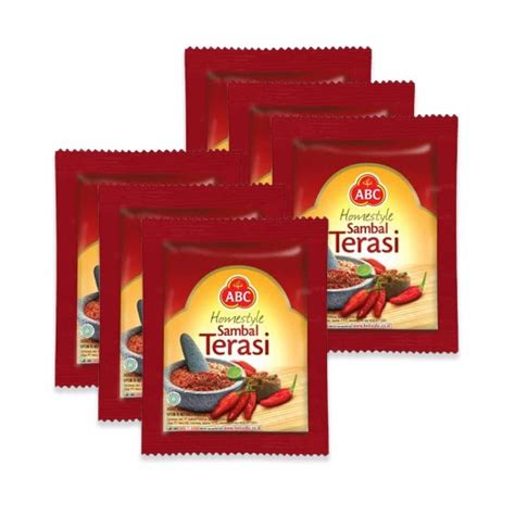 Jual RENCENGAN ABC SAMBAL TERASI SACHET 10 PCS X 20 GR RENCENG PAK