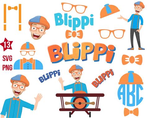 Blippi Svg Blippi Happy Svg Blippi Cake Topper Boxmediart Svg Cut