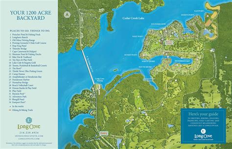 Directions To Long Cove At Cedar Creek Lake From Dallas