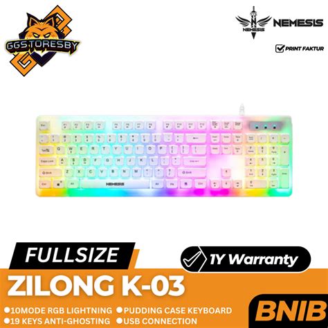 Jual NYK ZILONG K03 K 03 FULLSIZE RGB Gaming Keyboard Shopee Indonesia