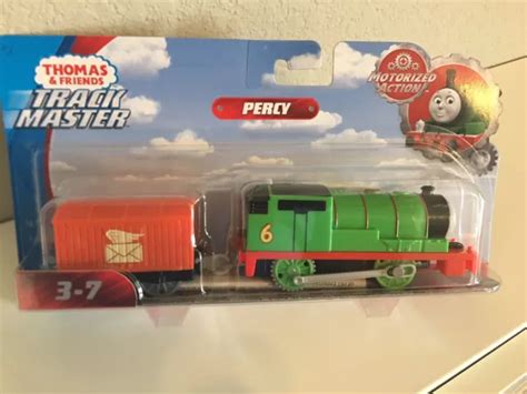 Thomas Friends Motorized Trackmaster Percy With Brown Sodor Mail