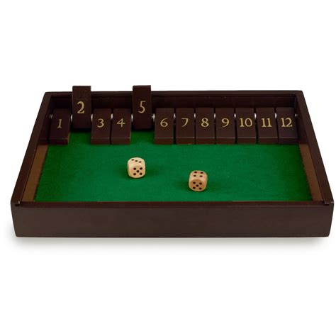 Sterling Games Wooden Shut The Box Game Numbers Walmart