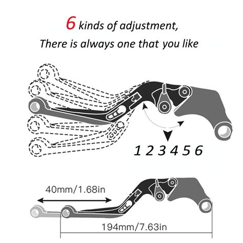 Palancas De Embrague De Freno Extensibles Ajustables Para Motocicleta