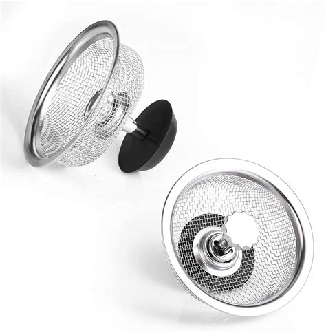 Kitchen Sink Stopper With Strainer Stainless Steel 325 Sink Drain Strainer Stopper Combo