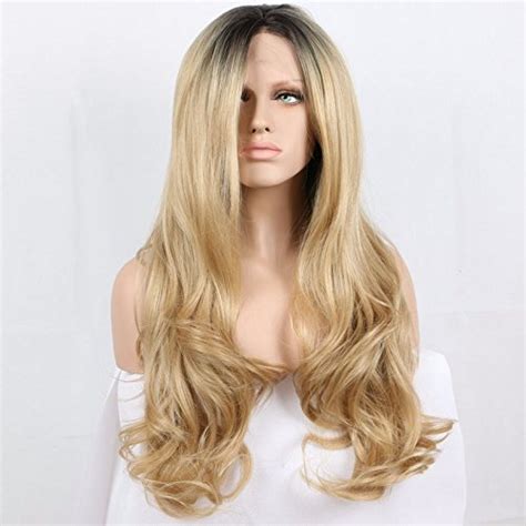 Amazon Xiweiya Ombre Blonde Synthetic Lace Front Wig For Women