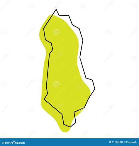 Albania Simplified Vector Map | CartoonDealer.com #314287686
