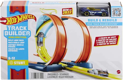 Hot Wheels Track Builder Paquete De Bucle Dividido Ilimitado Bucle Con 2 Opciones De Salida Se