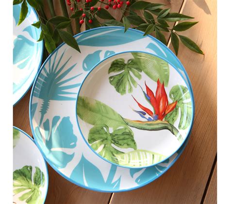 Assiette Plate En Porcelaine D Cor Tropical Cm Lot De Art De La