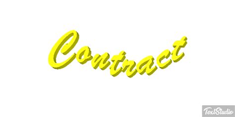 Contract Word Animated Logo Designs