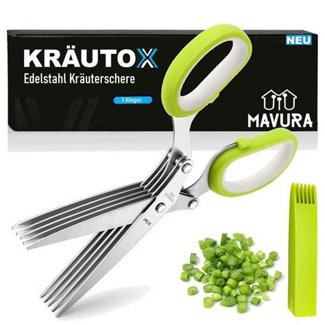 Mavura Ciseaux Herbes Kr Utox Ciseaux Herbes Ciboulette Coupe