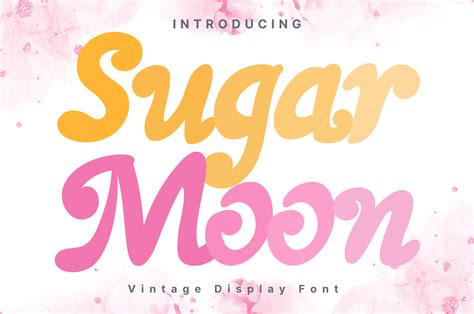 Sugar Moon Font By AchiArt Creative Fabrica