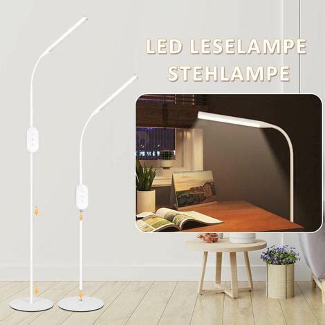 Zmh Led Lampadaire Led Blanc Moderne Intensit Variable Lampe De