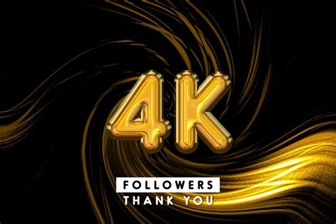 Thank You K Followers D Text Effect Graphic By Ju Design Creative