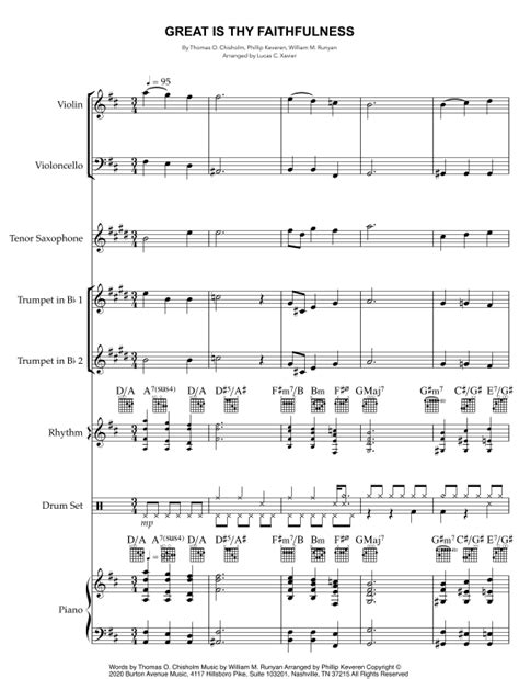 Great Is Thy Faithfulness Arr Lucas Xavier By Phillip Keveren Sheet