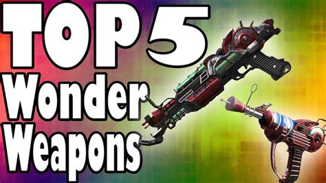 Top 5 Wonder Weapons Call Of Duty Zombies Waw Bo2 Youtube