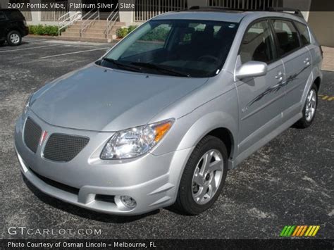 Platinum Silver Pontiac Vibe Slate Interior Gtcarlot