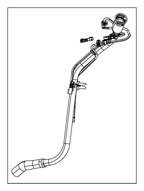 Chrysler Town Country Tube Fuel Filler L V Vvt Engine