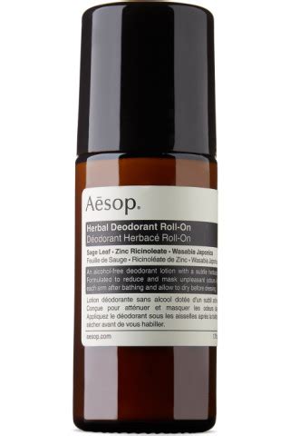 Aesop Herbal Deodorant Roll On Ml Ssense