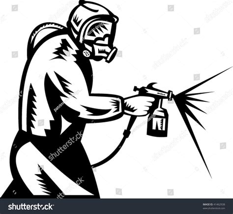 Illustration Spray Painter Work Stock Vector (Royalty Free) 41462938 ...