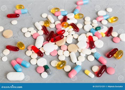 Collection Of Various Medical Tablets And Pills Assorted