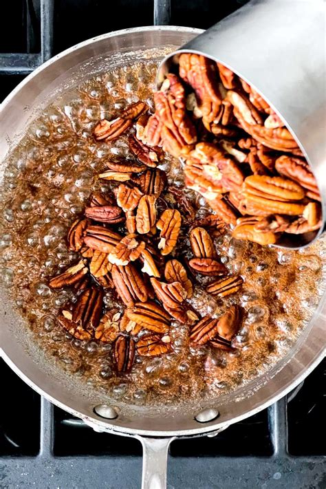 Easy Candied Pecans No Egg Whites Foodiecrush Com